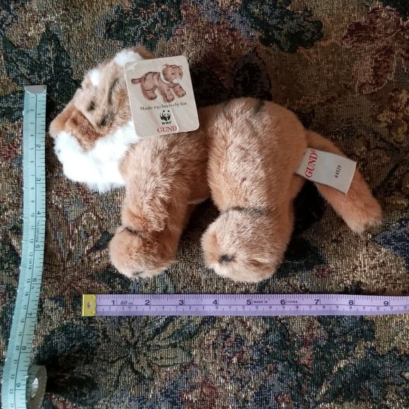 Bengal tiger, small, realistic look, plush toy, WWF soft toy animal by Gund - Picture 7 of 10